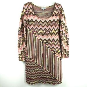 M Missoni Chevron Sweater Knit Dress 6